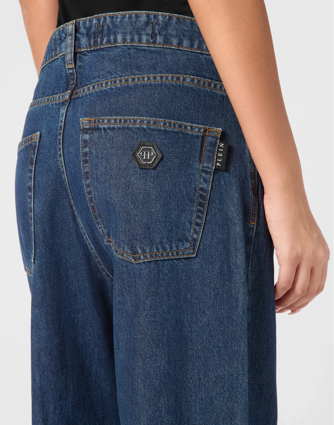 Denim Skater Fit Trousers, цвет: Синий