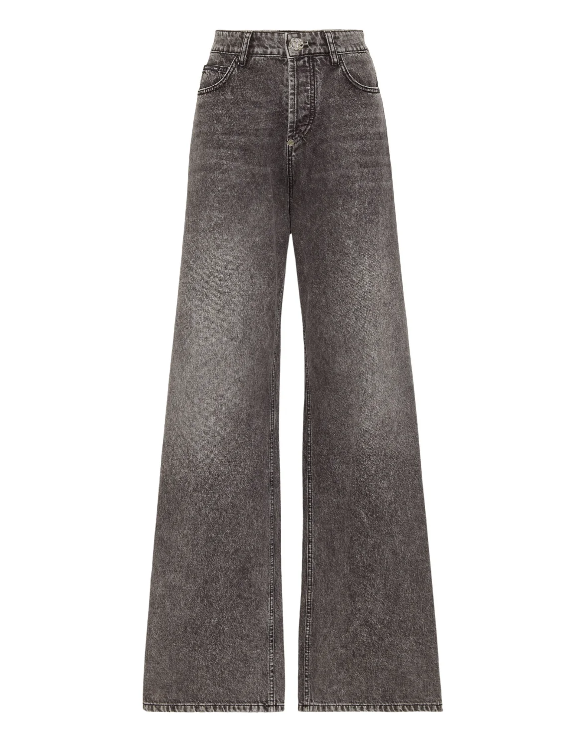 Denim Skater Fit Trousers, цвет: Черный