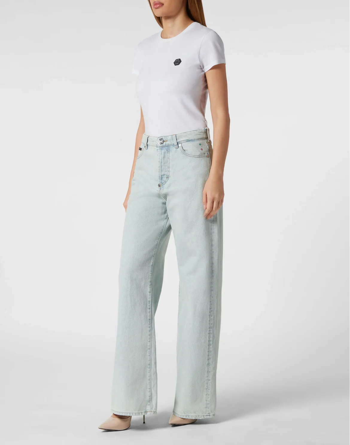 Denim Skater Trousers, цвет: Синий