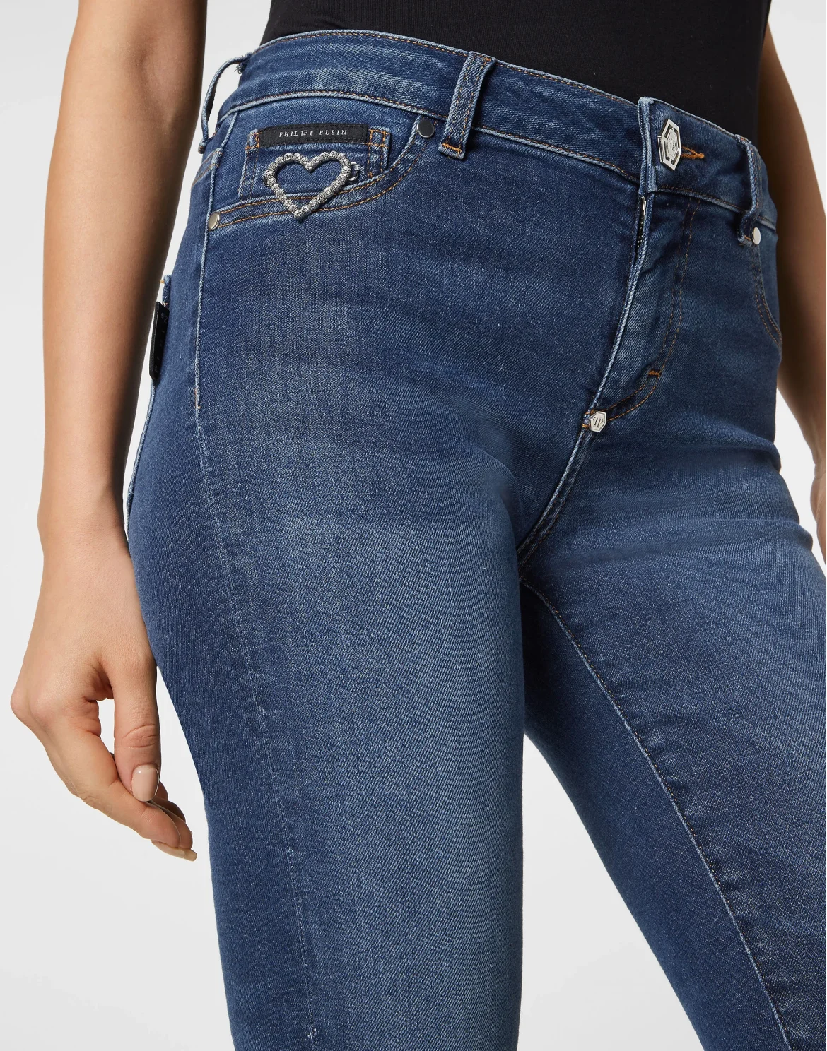 Denim Jeggings Heart, цвет: Синий