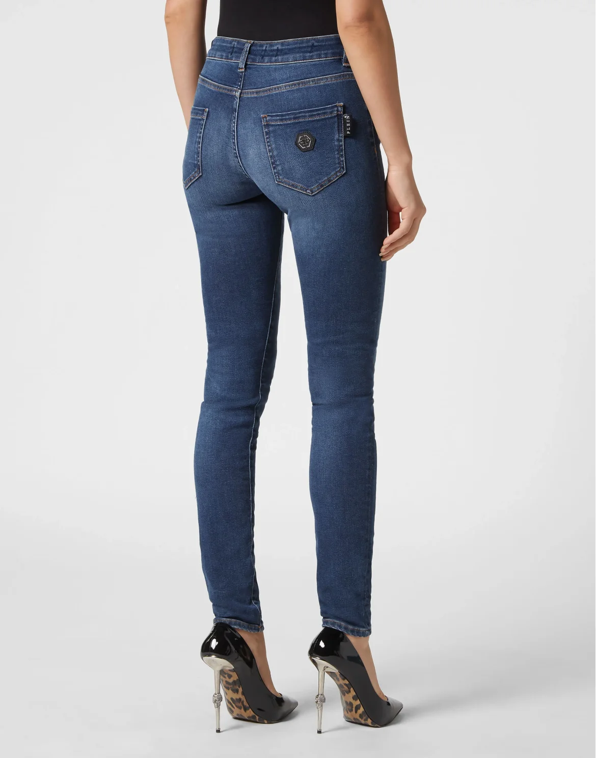 Denim Jeggings Heart, цвет: Синий