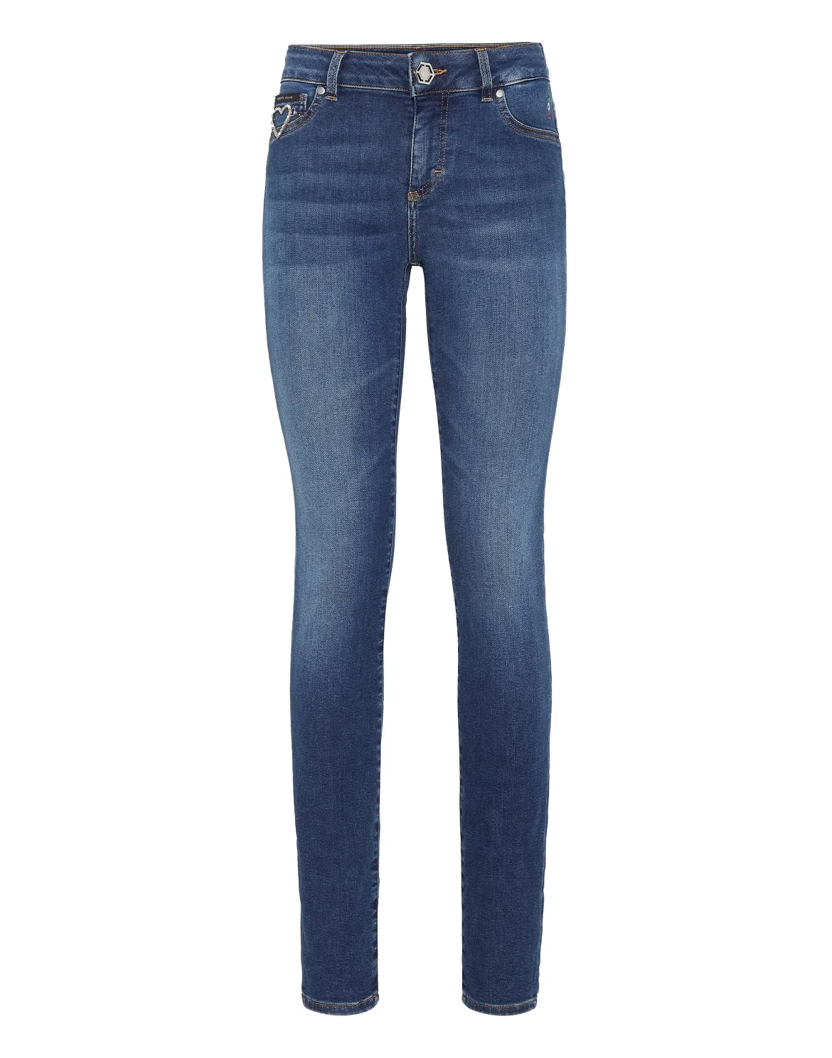 Denim Jeggings Heart, цвет: Синий