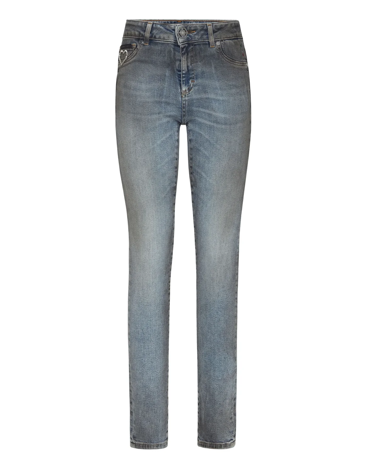 Denim Jeggings Heart, цвет: Серый