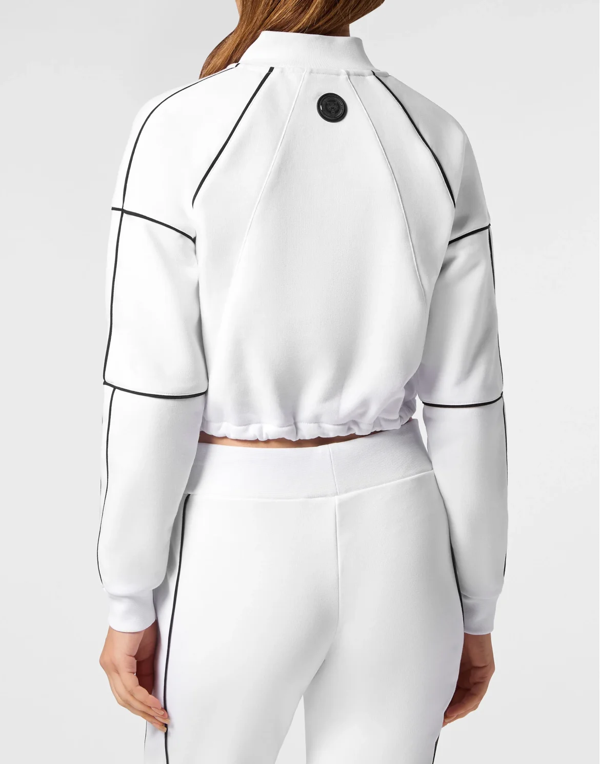 Cropped Hoodie Sweatshirt, цвет: Белый