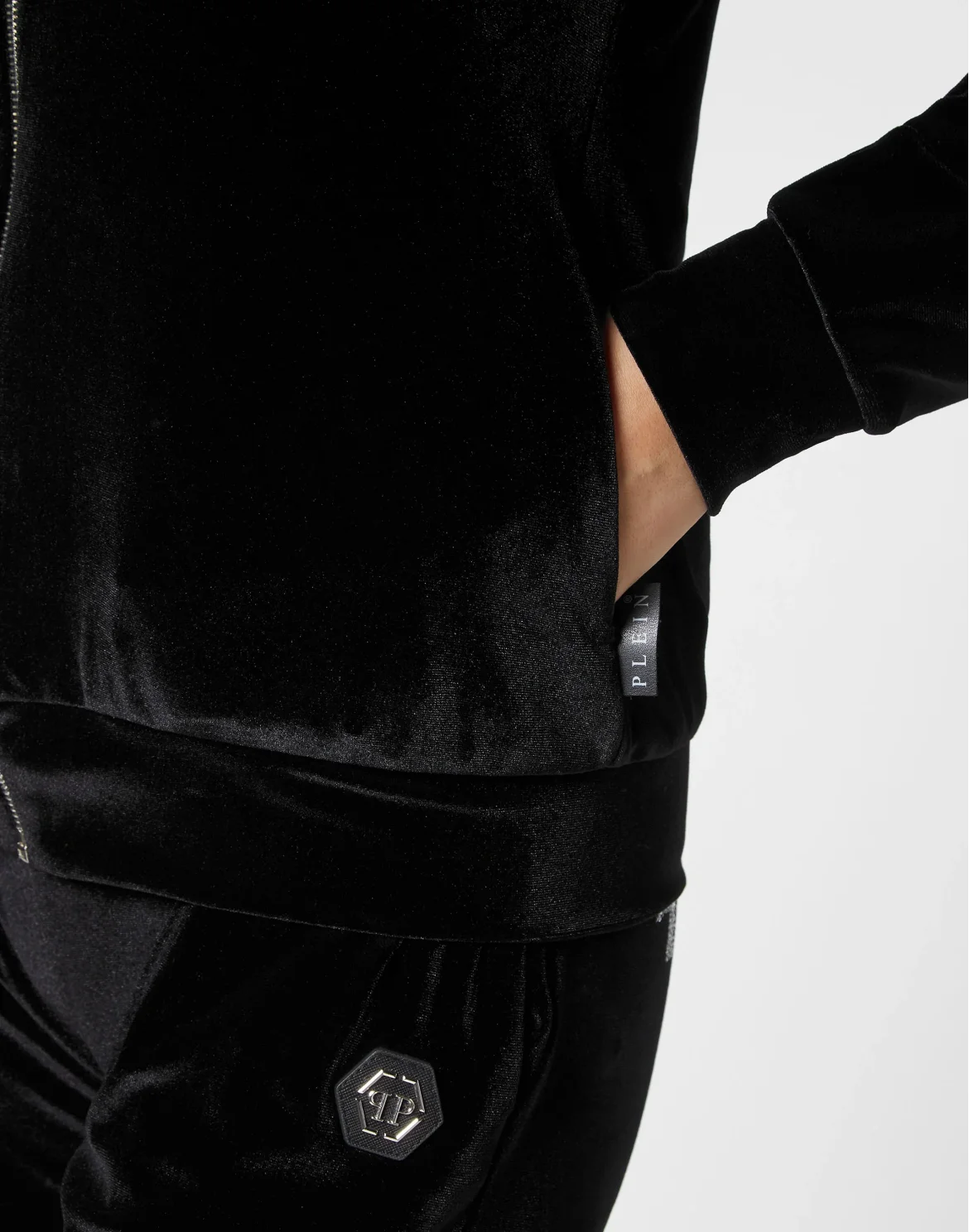 Hoodie Sweatjacket Gothic Plein, цвет: Черный