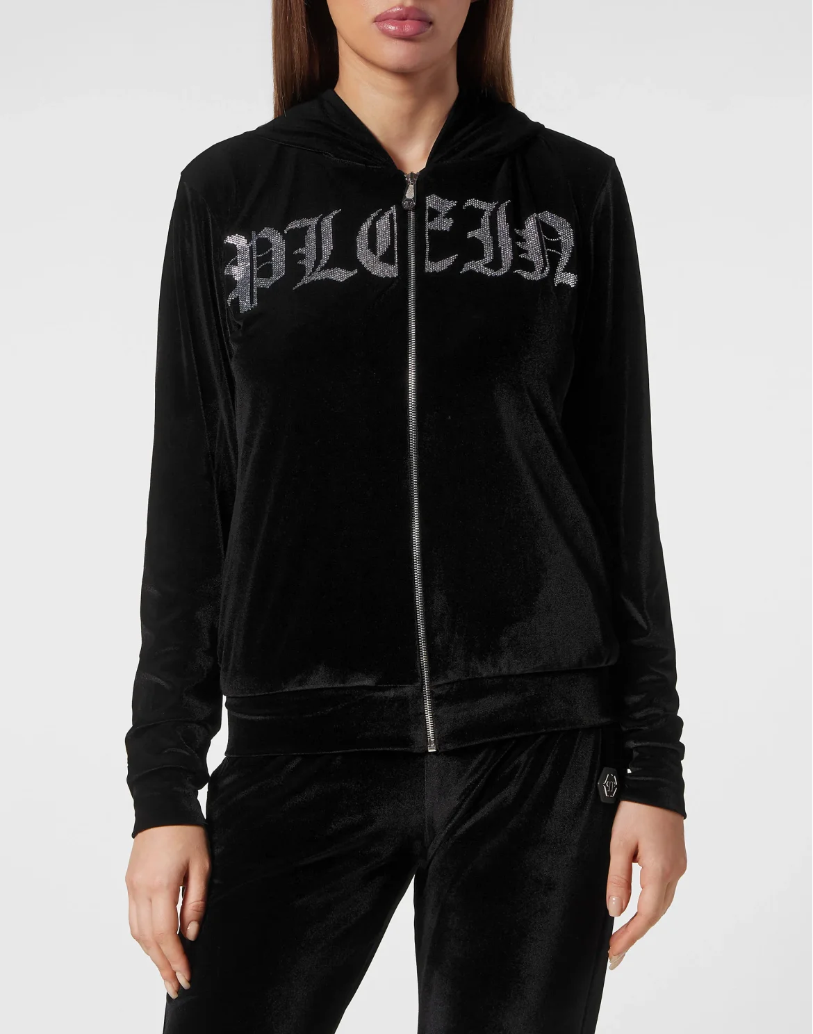Hoodie Sweatjacket Gothic Plein, цвет: Черный