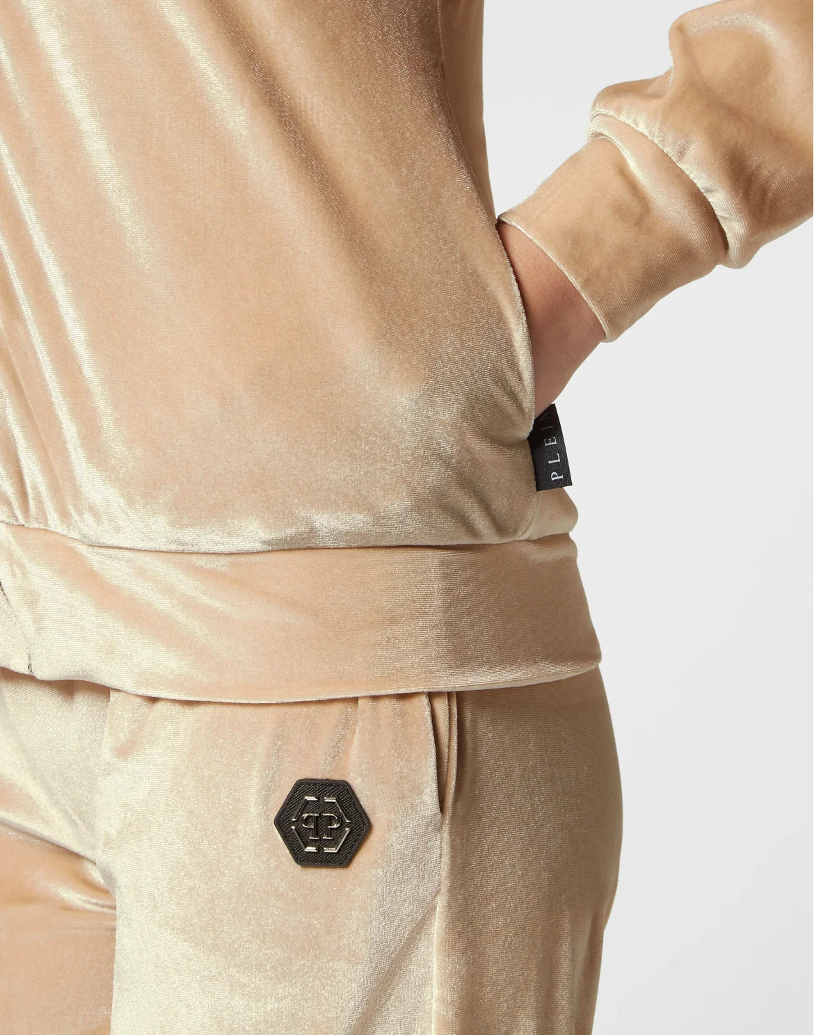 Hoodie Sweatjacket Gothic Plein, цвет: Бежевый