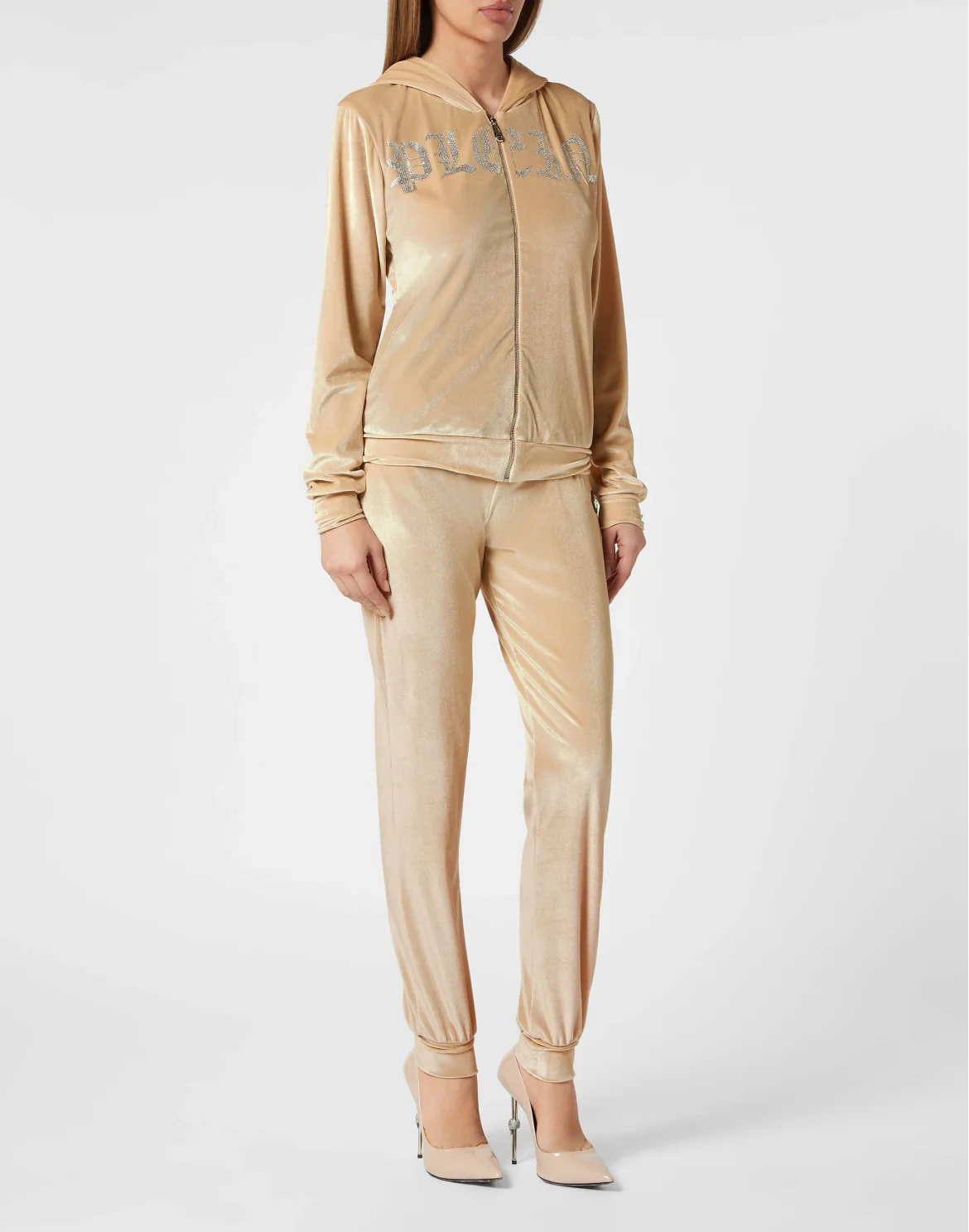 Hoodie Sweatjacket Gothic Plein, цвет: Бежевый