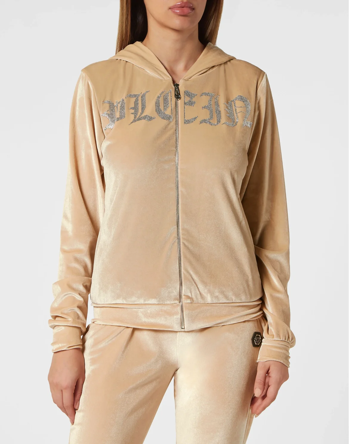 Hoodie Sweatjacket Gothic Plein, цвет: Бежевый