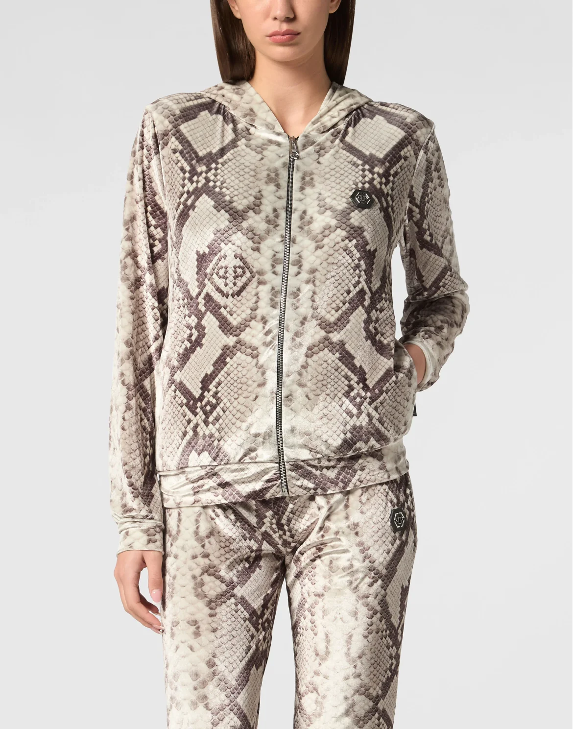 Jogging Set: Hoodie/Trousers, цвет: Бежевый