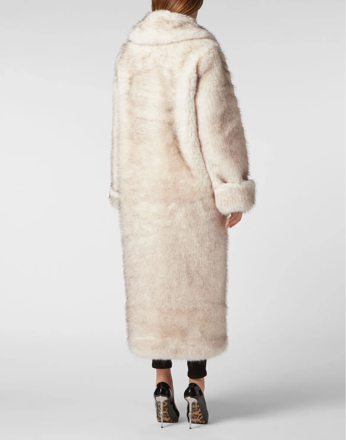 Eco Fur Maxi Coat, цвет: Белый
