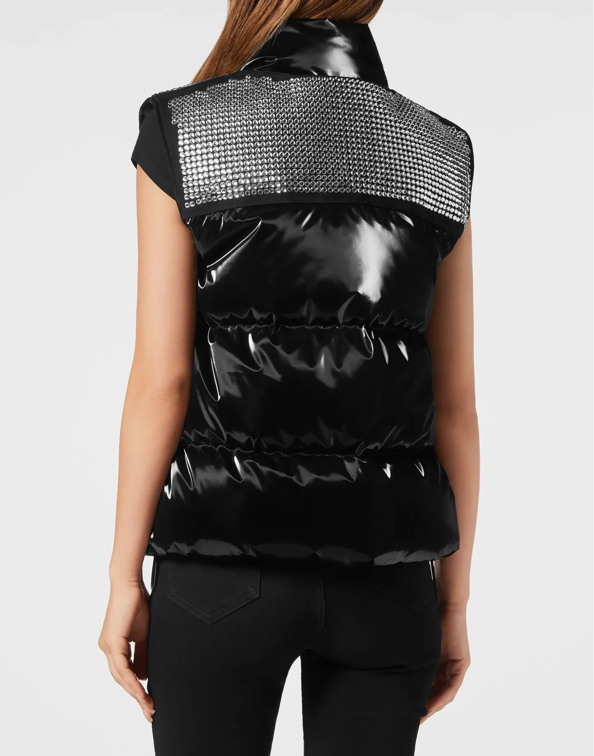 Crystal Down Jacket Vest, цвет: Черный