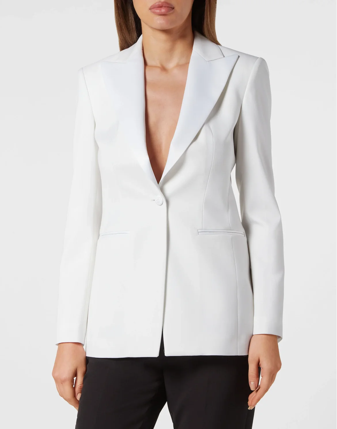 Basic Slim Fit Blazer, цвет: Белый