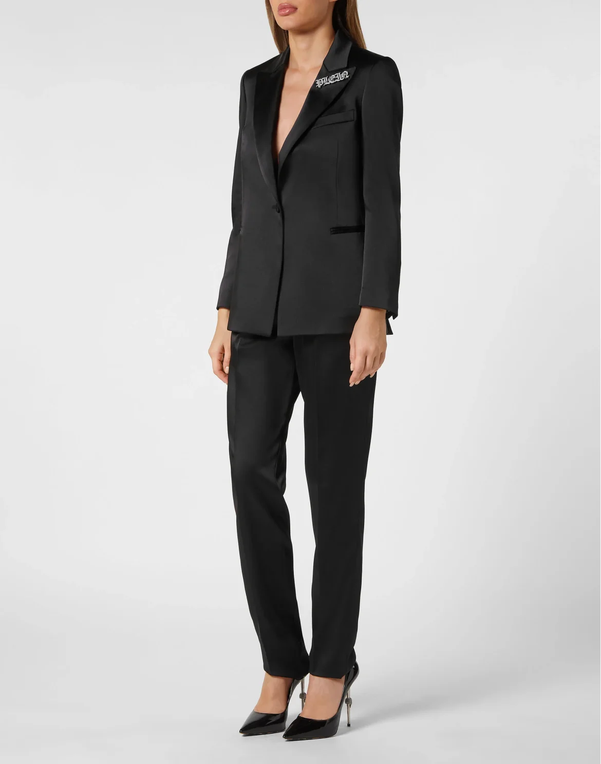 Basic Satin  Regular Fit Blazer, цвет: Черный