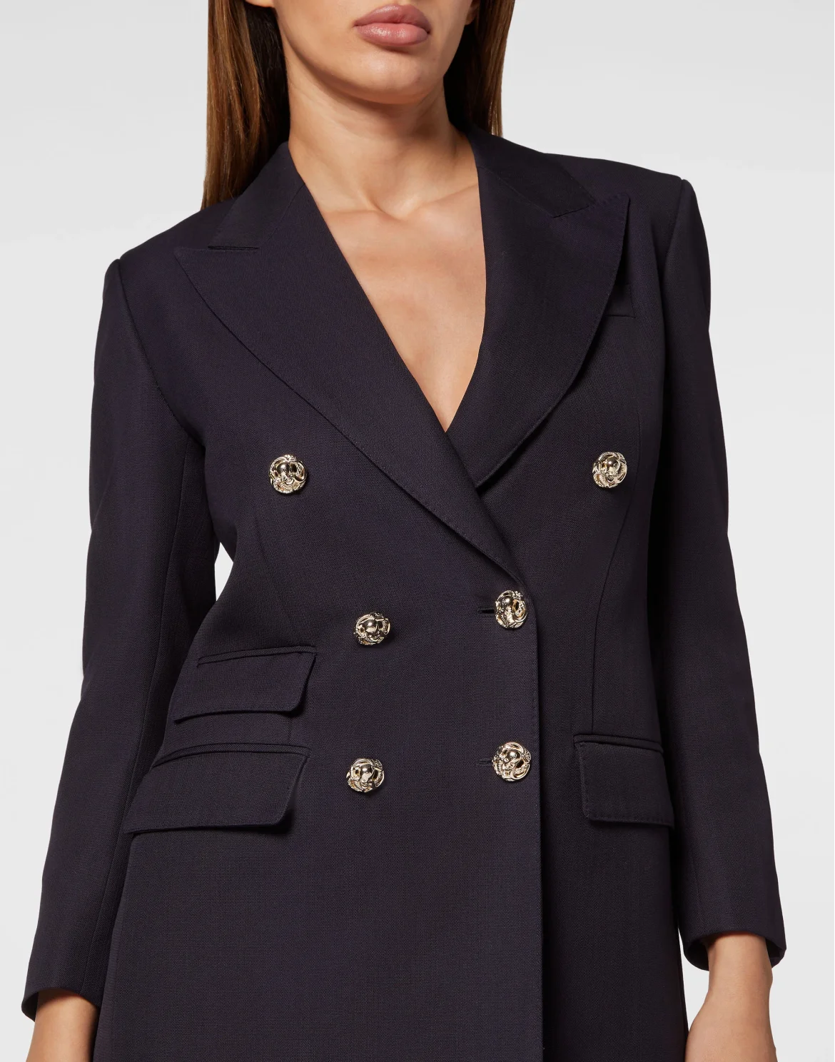 Wool Marine Fit Blazer, цвет: Синий