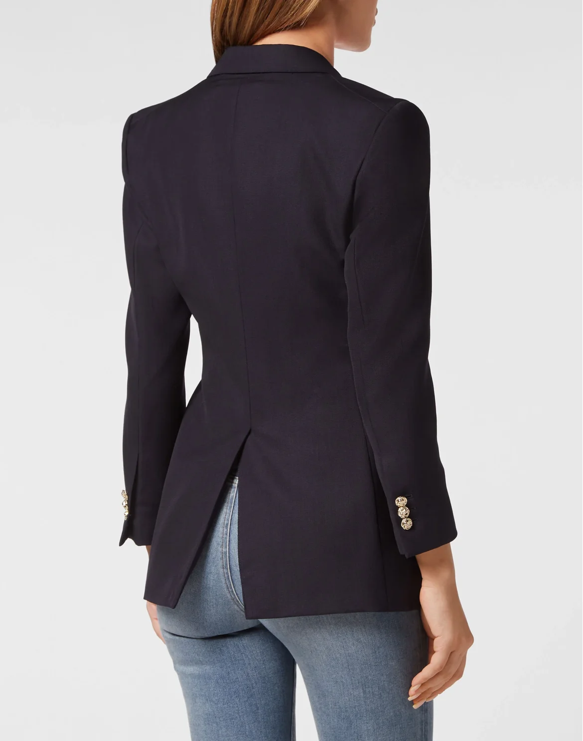 Wool Marine Fit Blazer, цвет: Синий