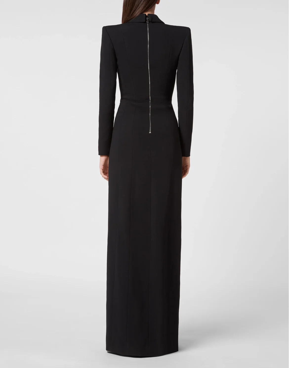 Cady V Neck Long Blazer Dress, цвет: Черный