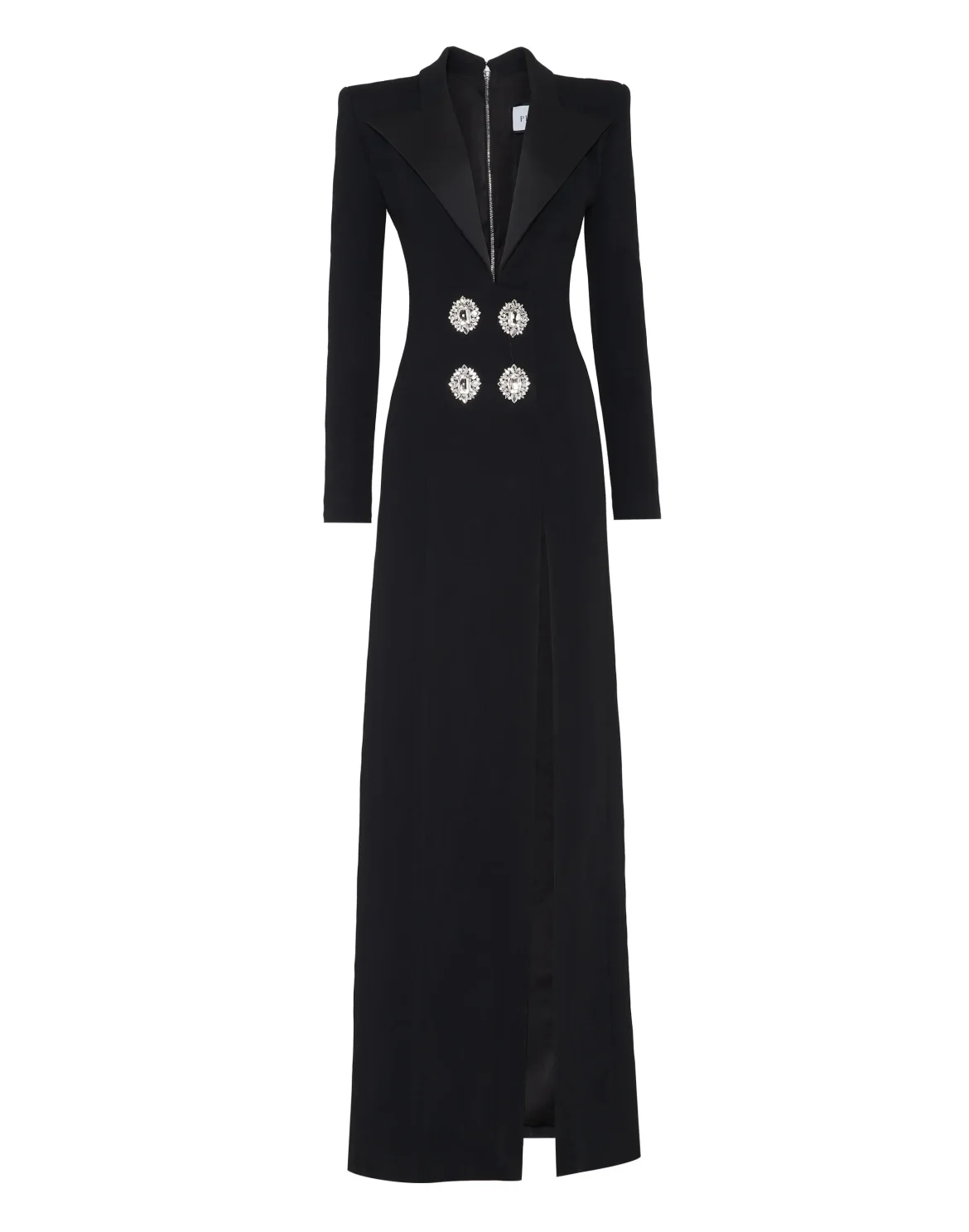 Cady V Neck Long Blazer Dress, цвет: Черный