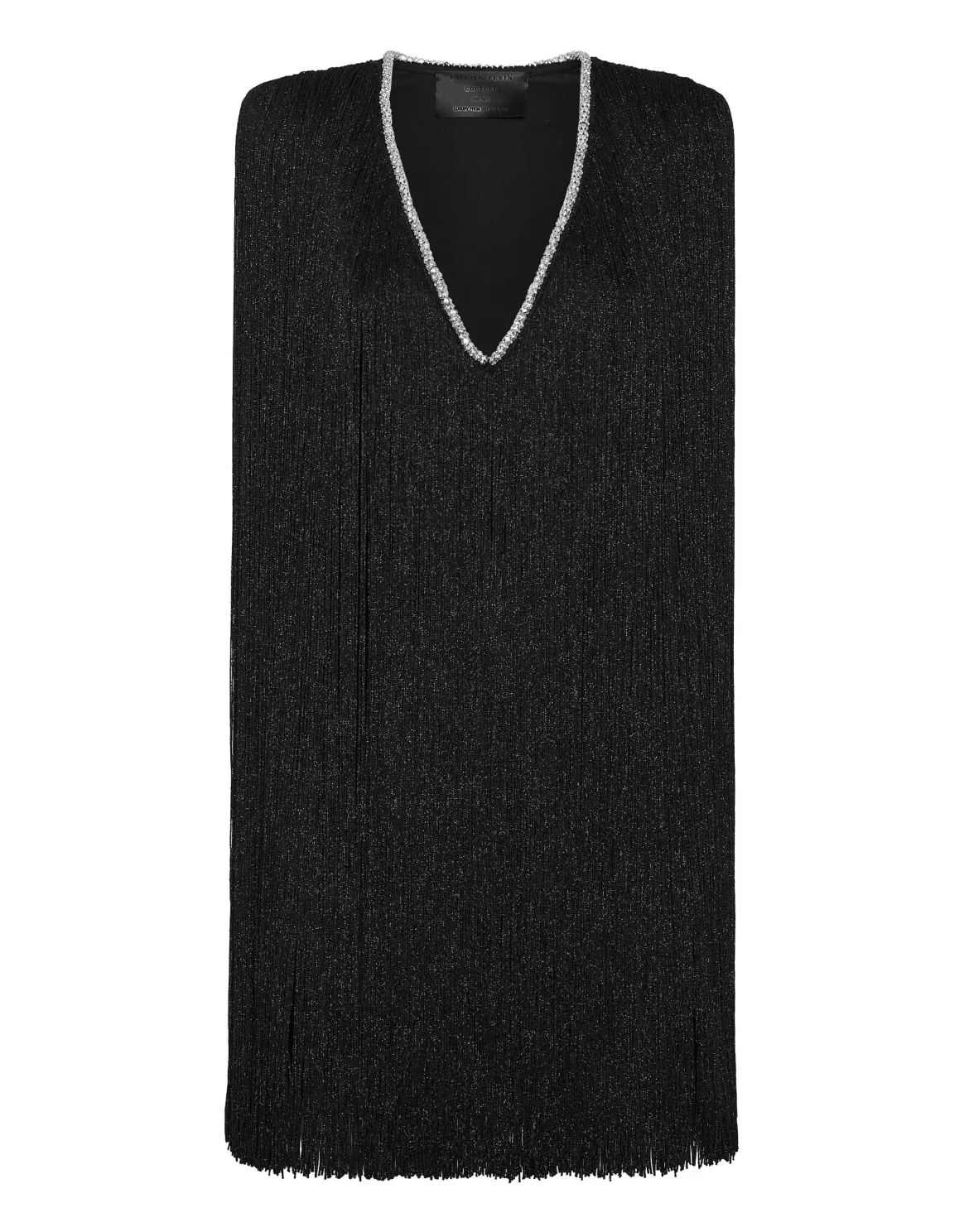 Mini Dress Fringe, цвет: Черный