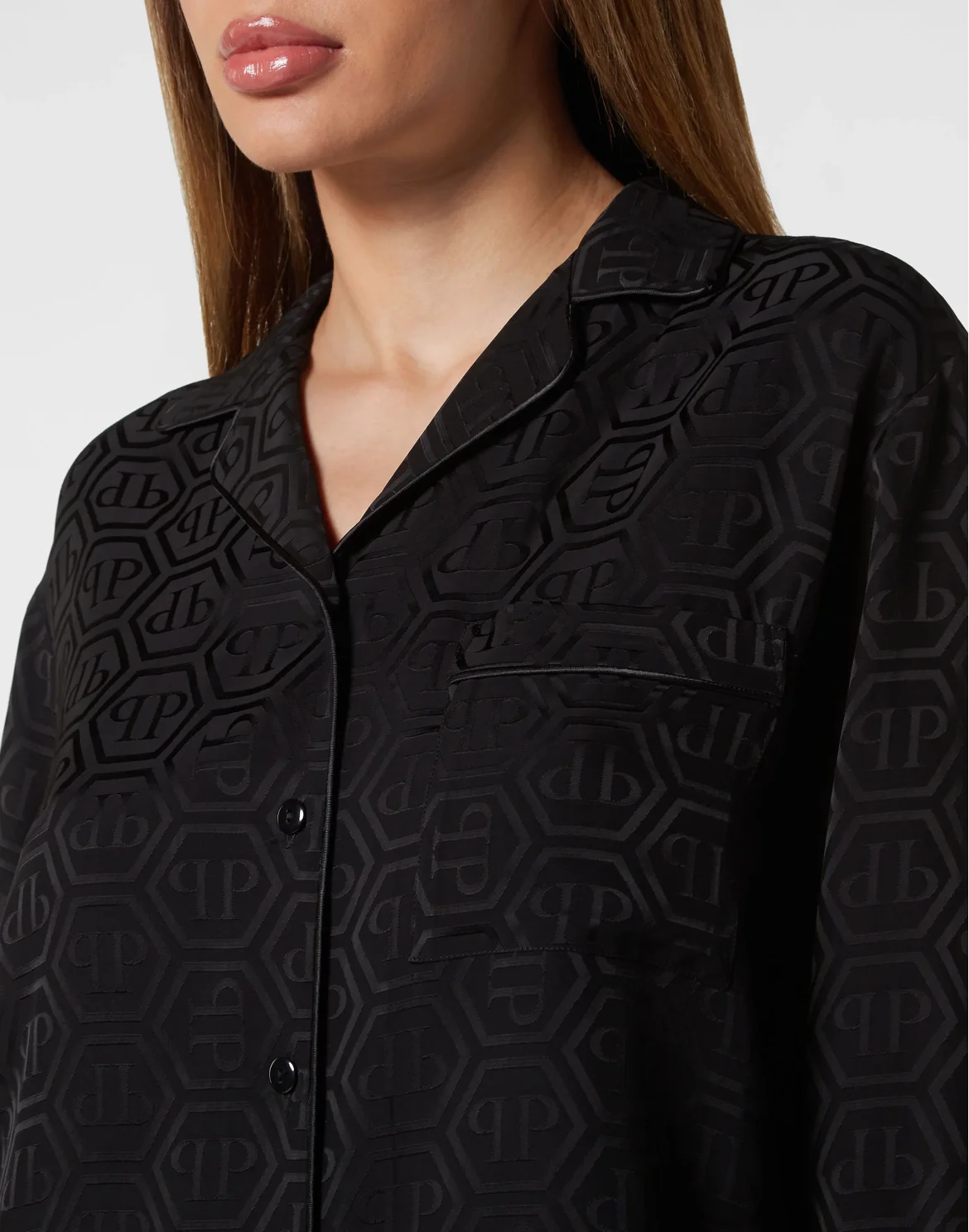 Pijama Shirt Monogram, цвет: Черный
