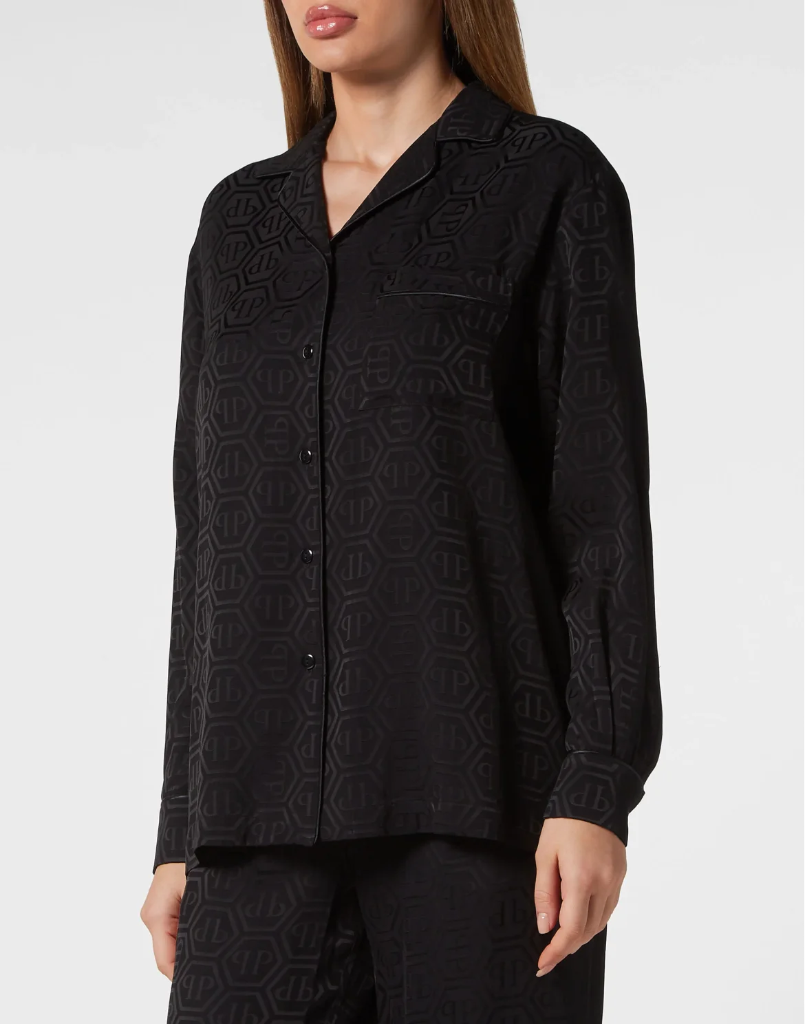 Pijama Shirt Monogram, цвет: Черный