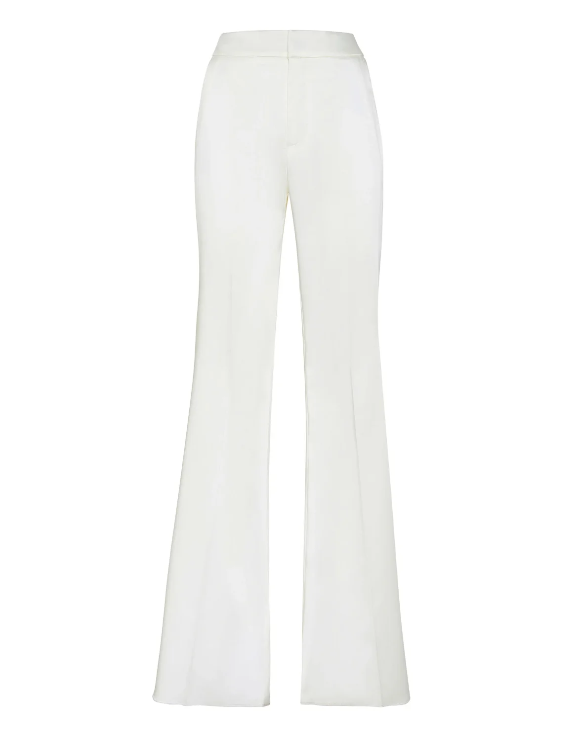 Basic Satin Flaire Trousers, цвет: Белый