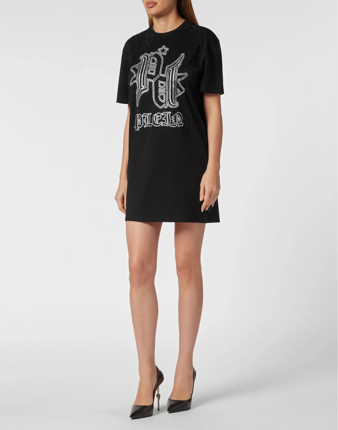 T-shirt Short Dresses, цвет: Черный
