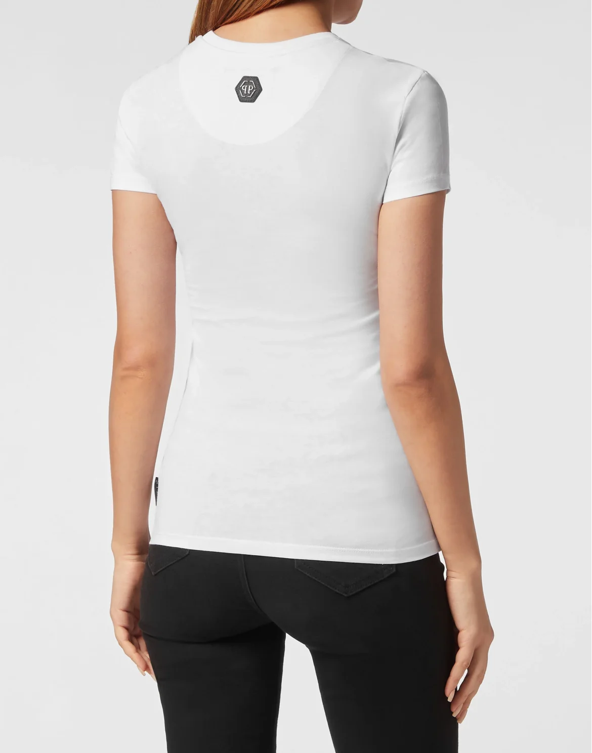 T-shirt Roundneck SS with Crystals Tattoo, цвет: Белый