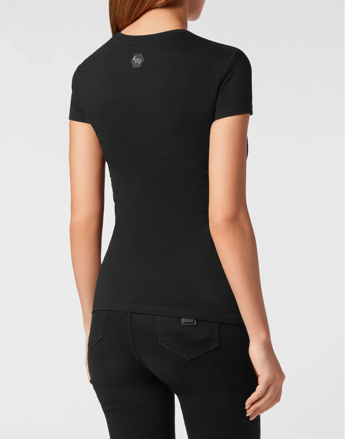 T-shirt Roundneck SS with Crystals Tattoo, цвет: Черный