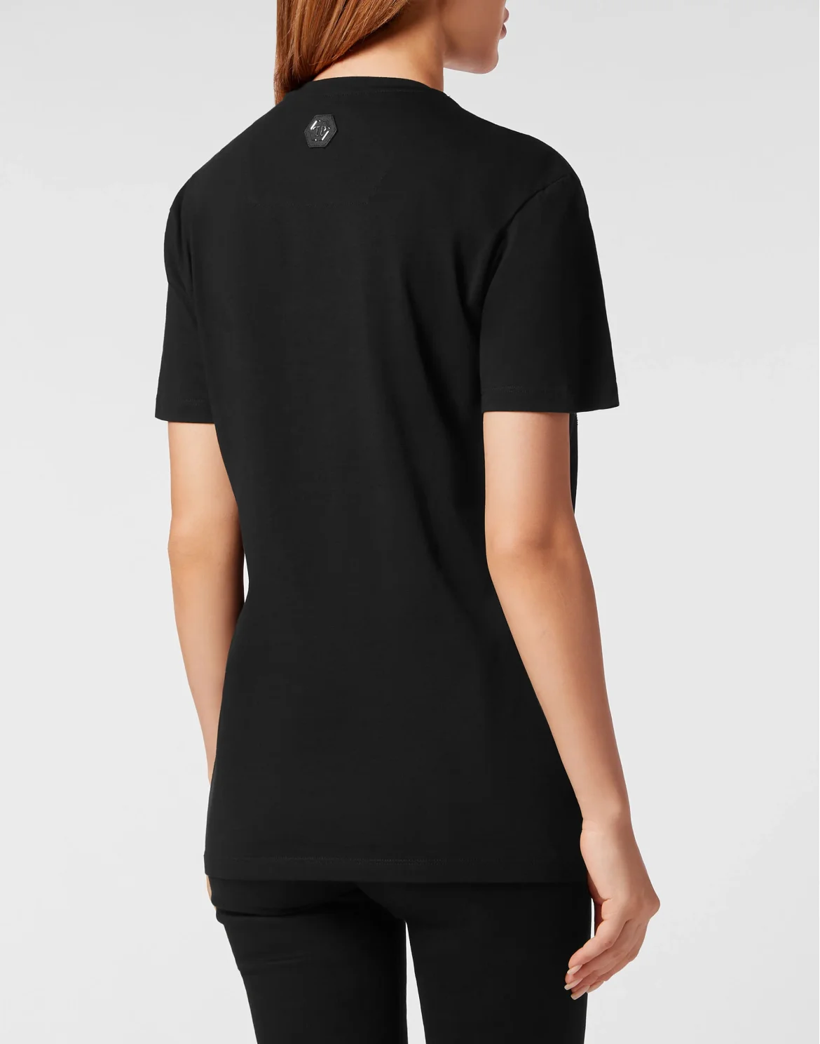 T-shirt Roundneck SS with crystals Tattoo, цвет: Черный