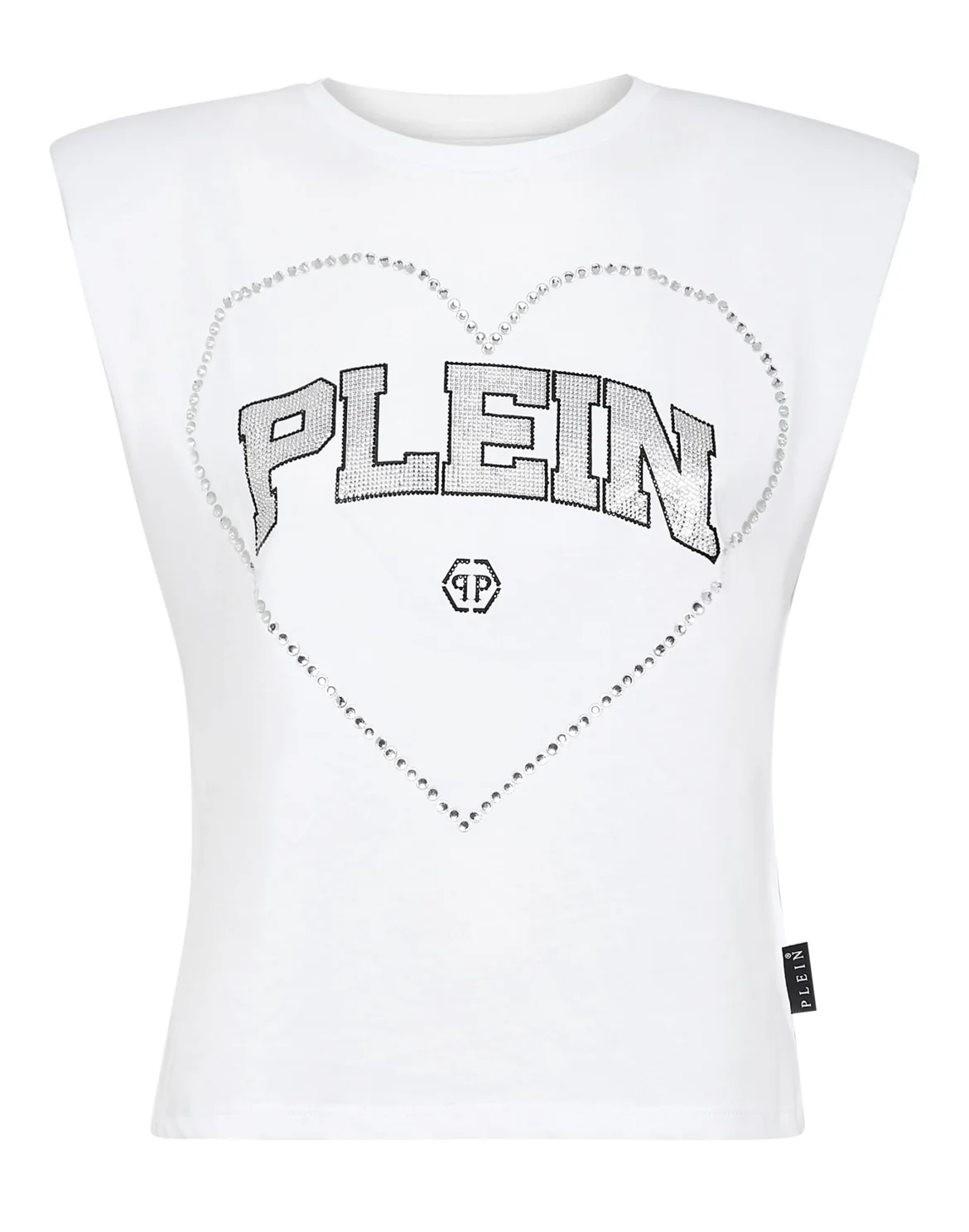 Strass Tank top Heart, цвет: Белый