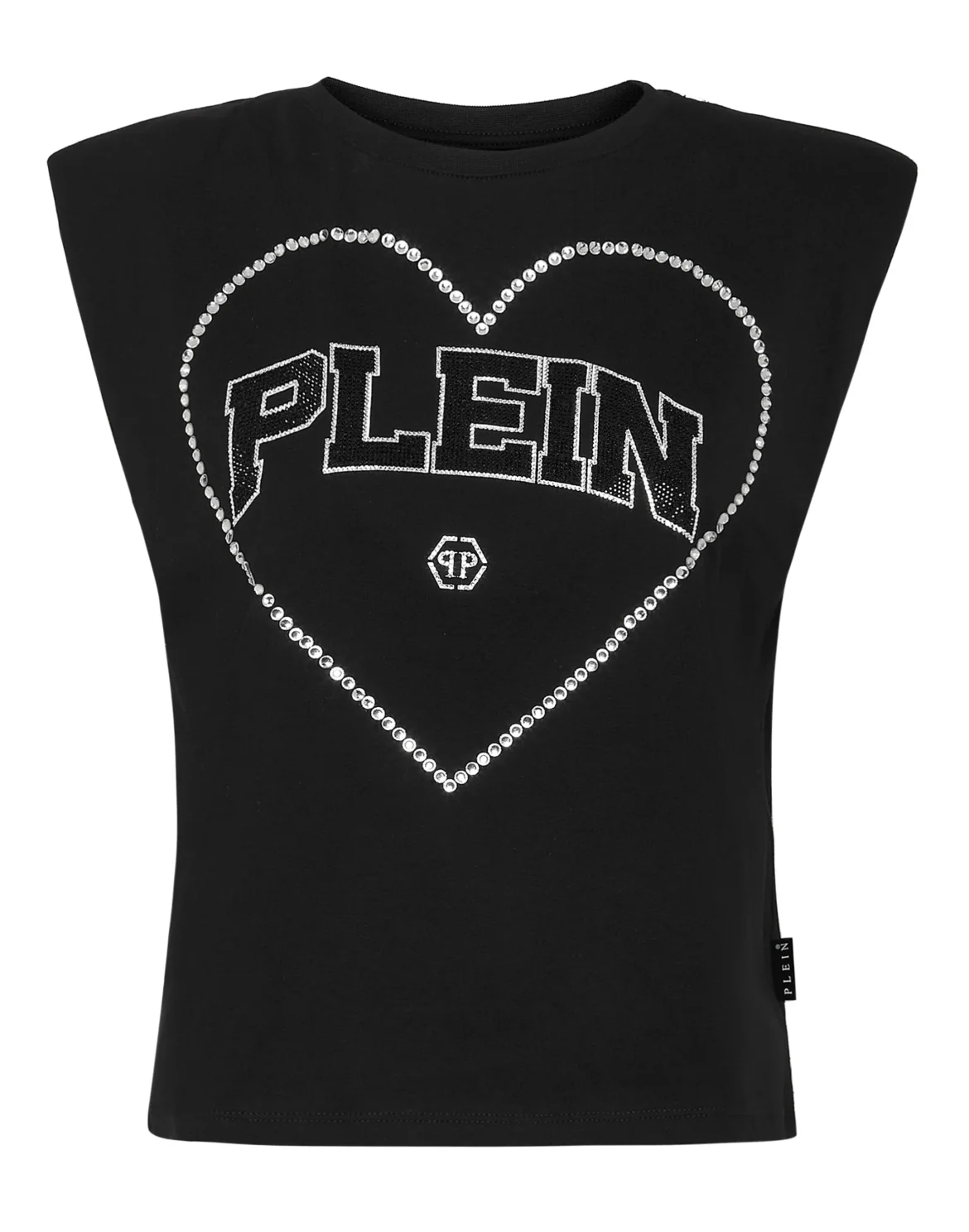 Strass Tank top Heart, цвет: Черный