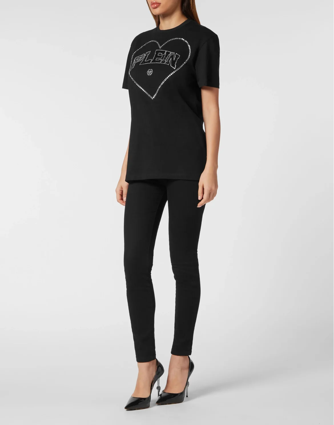 T-Shirt Man Fit Heart, цвет: Черный