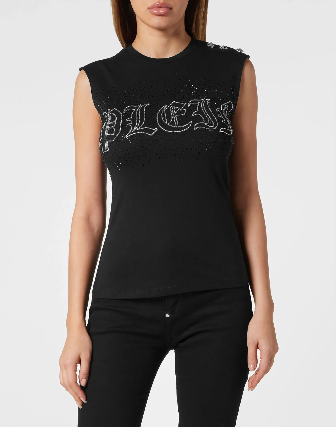 Shoulder Pads Tanktop, цвет: Черный