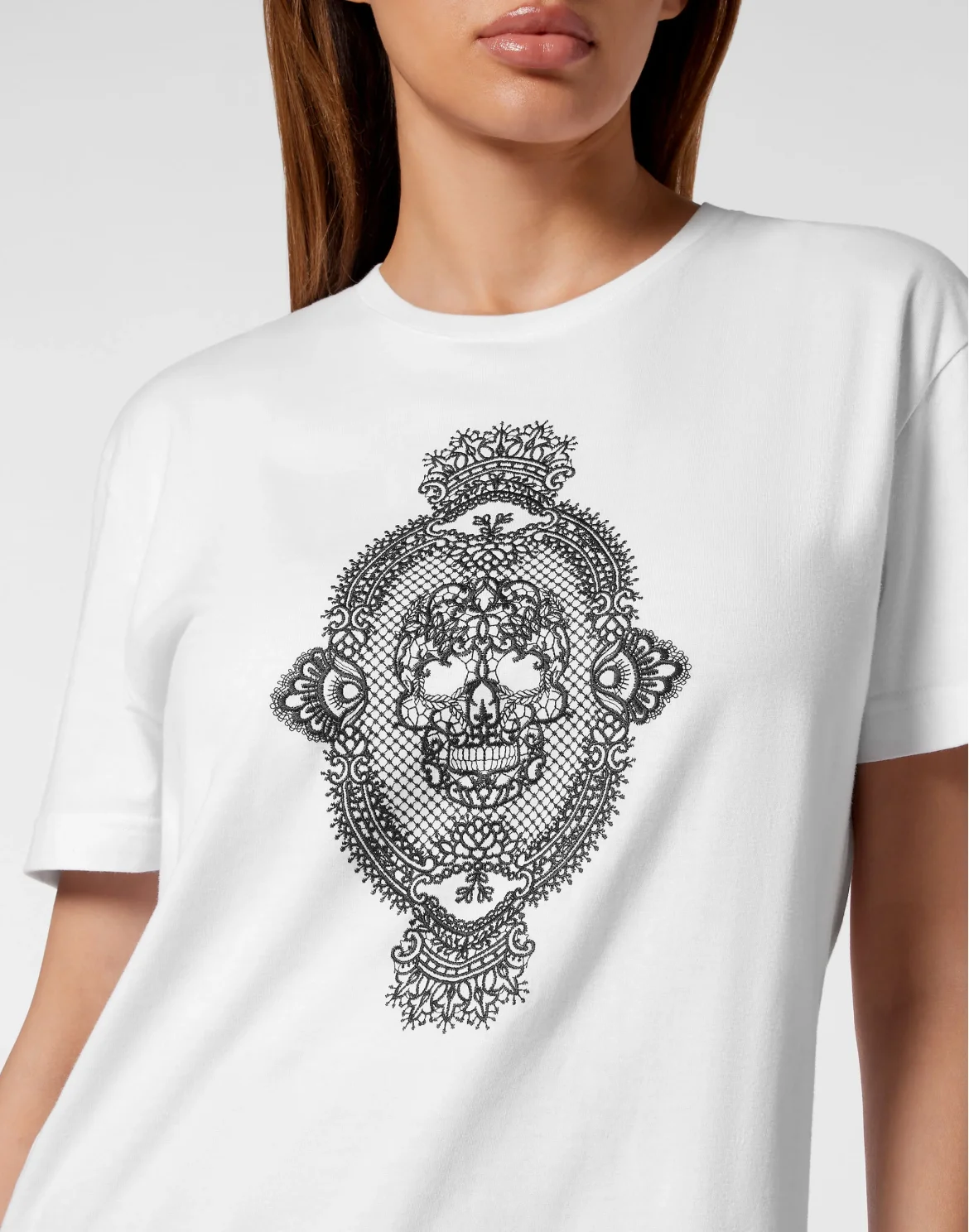 T-Shirt Regular Fit Skull, цвет: Белый