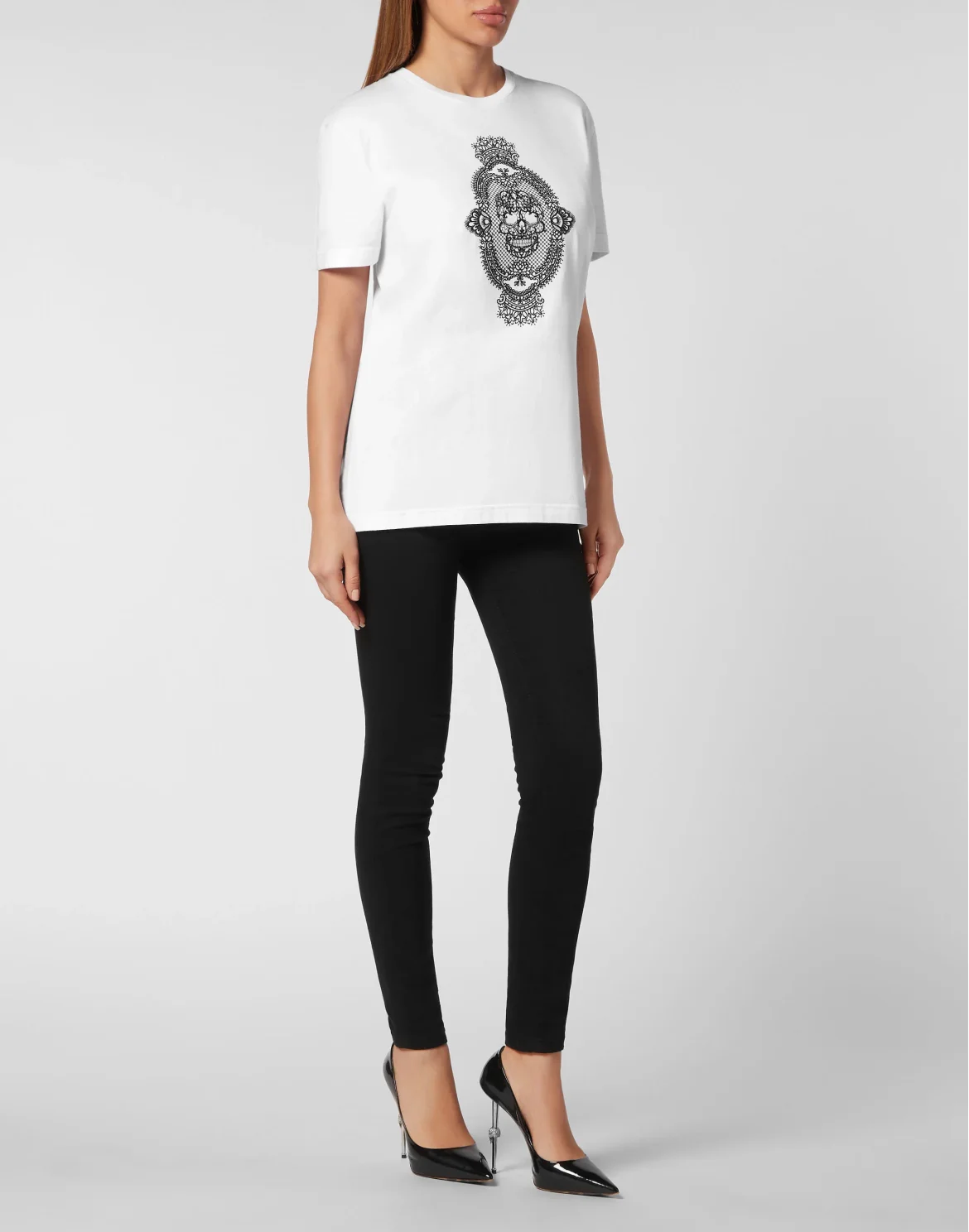 T-Shirt Regular Fit Skull, цвет: Белый