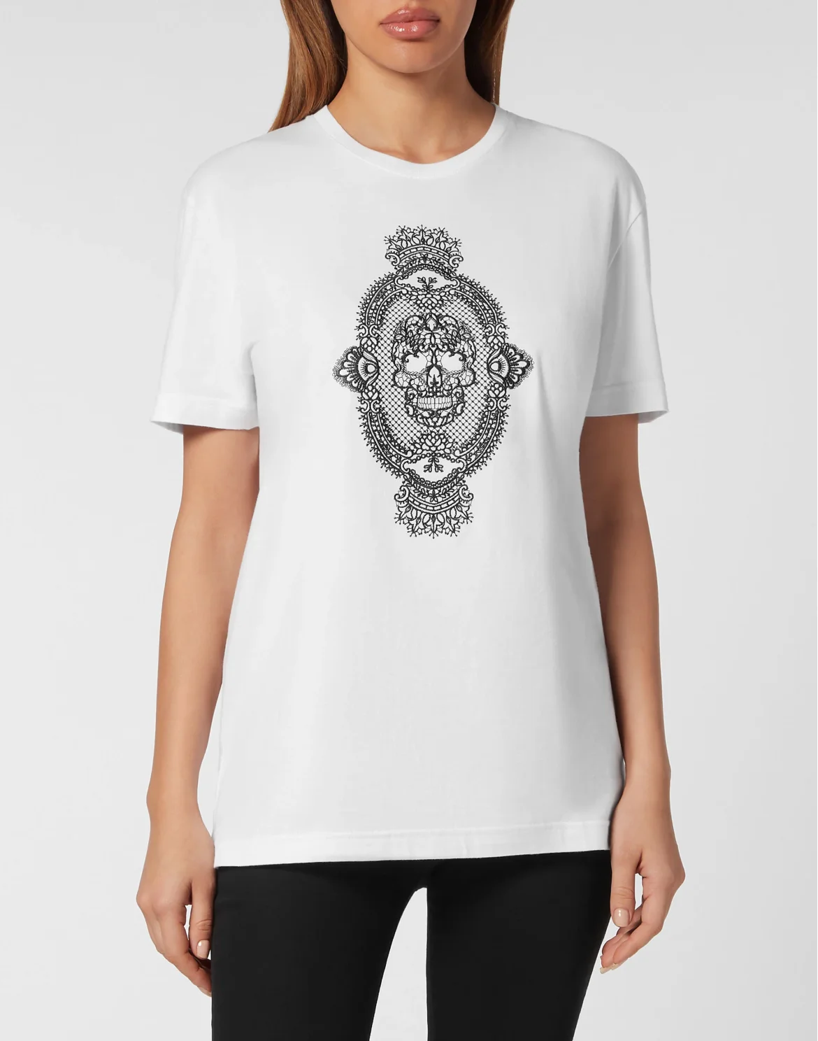 T-Shirt Regular Fit Skull, цвет: Белый