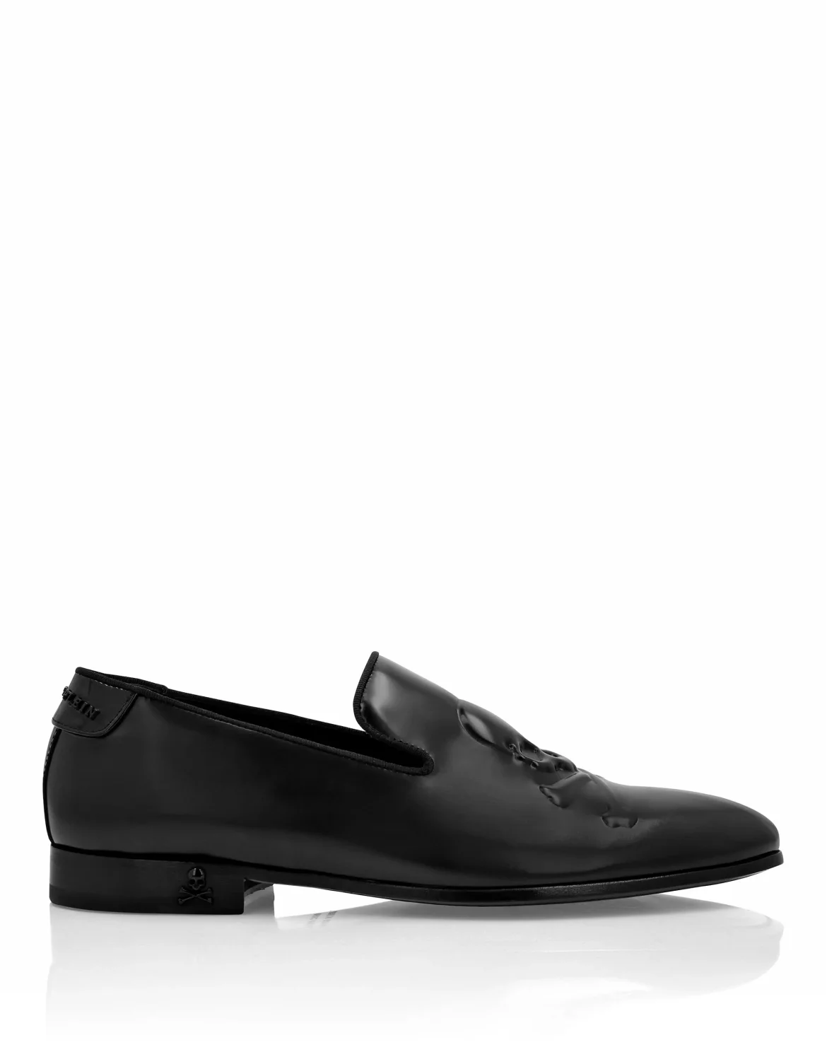 Calf Skin Leather Loafers, цвет: Черный