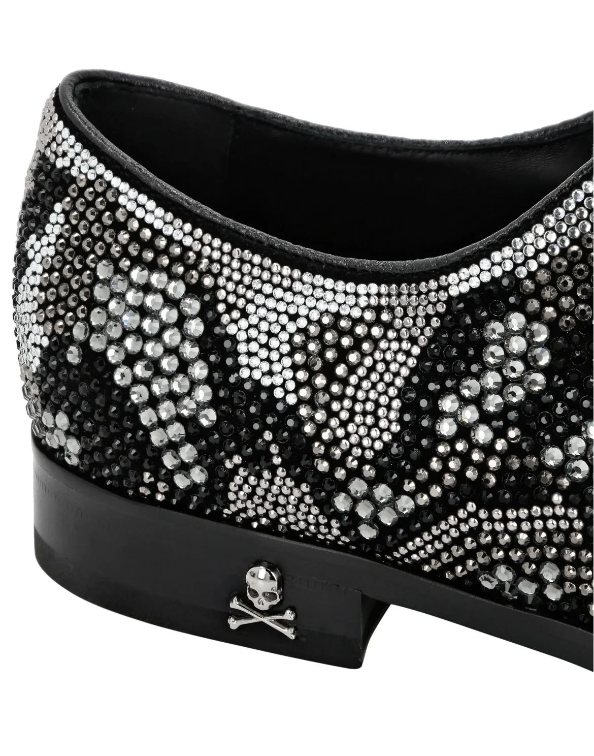 Strass Lace Up Shoes Camouflage, цвет: Черный