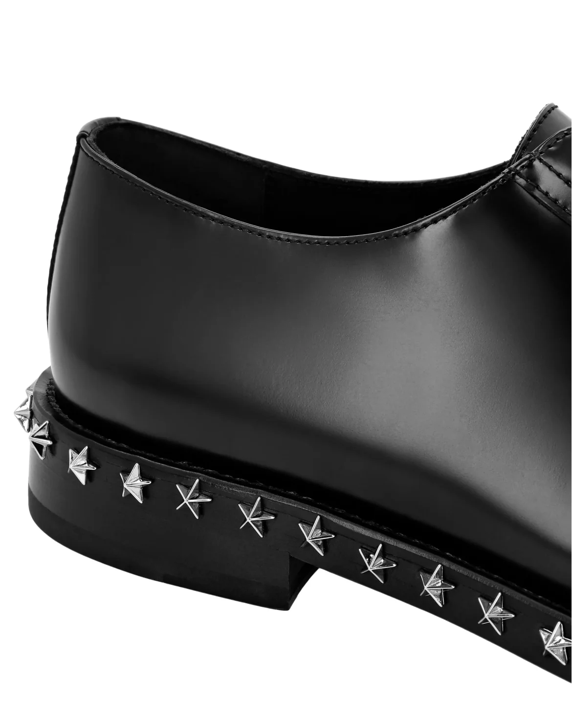 Calf Skin Leather Lace Up Shoes, цвет: Черный