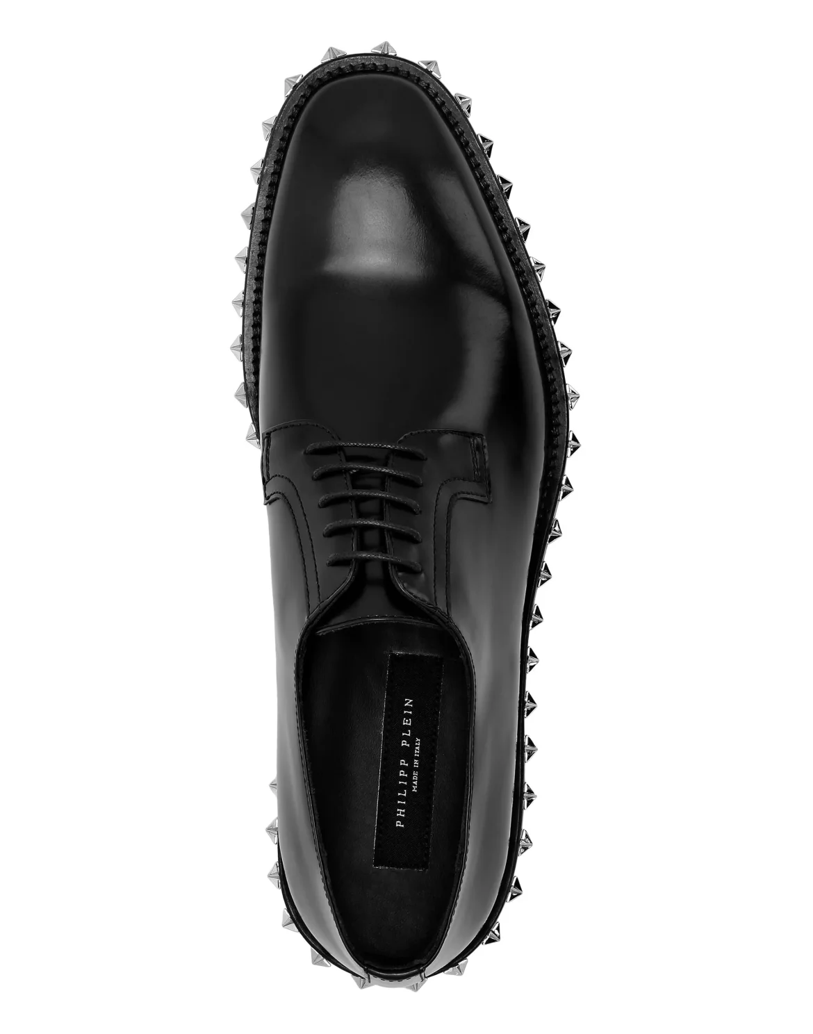 Calf Skin Leather Lace Up Shoes, цвет: Черный