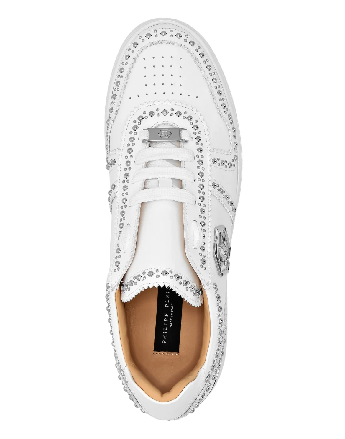 Leather Lo- Top Sneakers, цвет: Белый