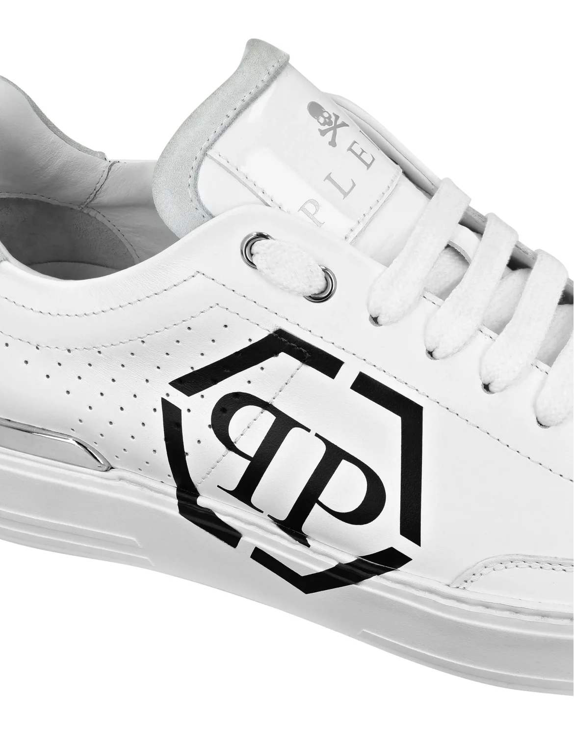 Lo-Top Leather Sneakers Hexagon, цвет: Белый