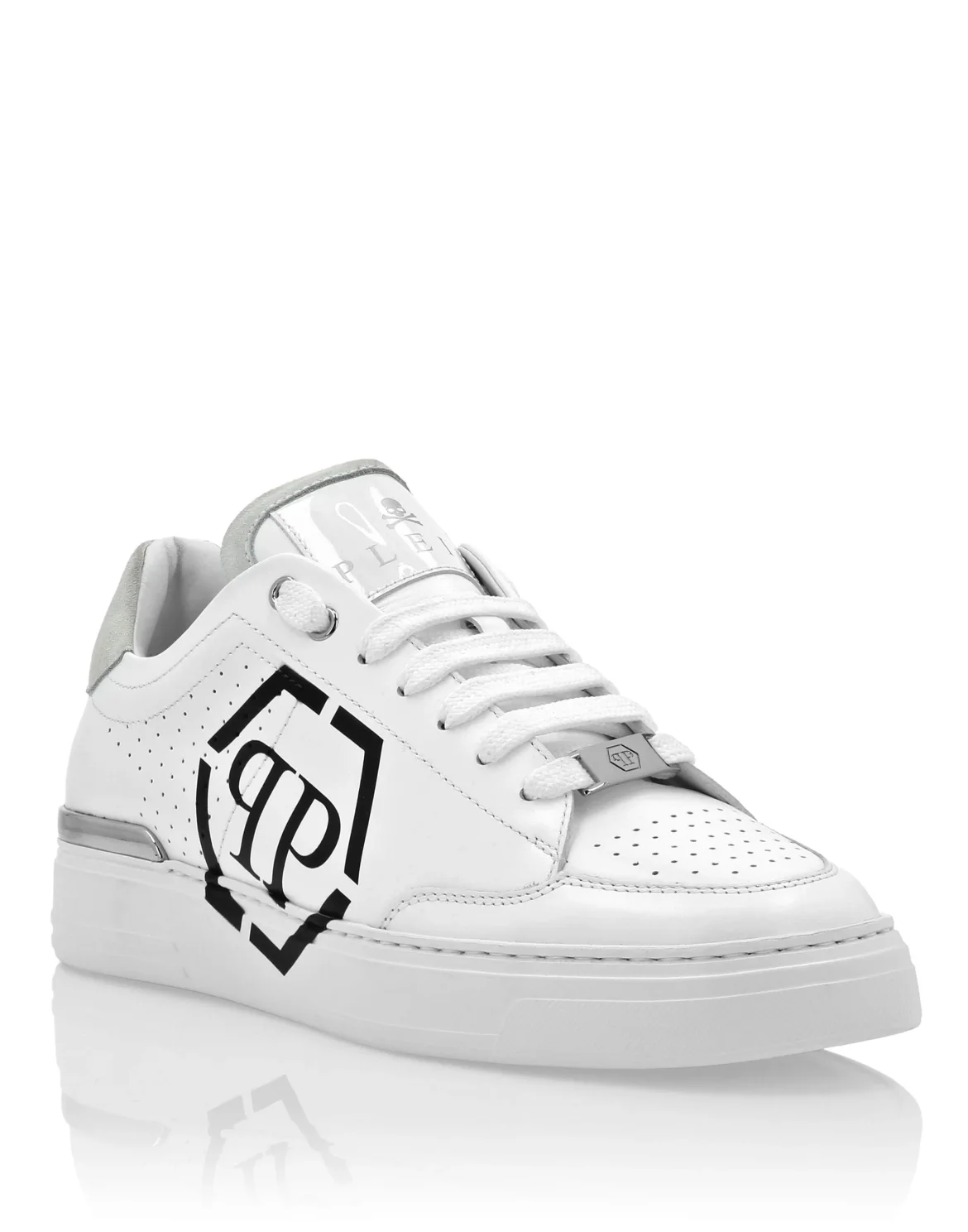 Lo-Top Leather Sneakers Hexagon, цвет: Белый