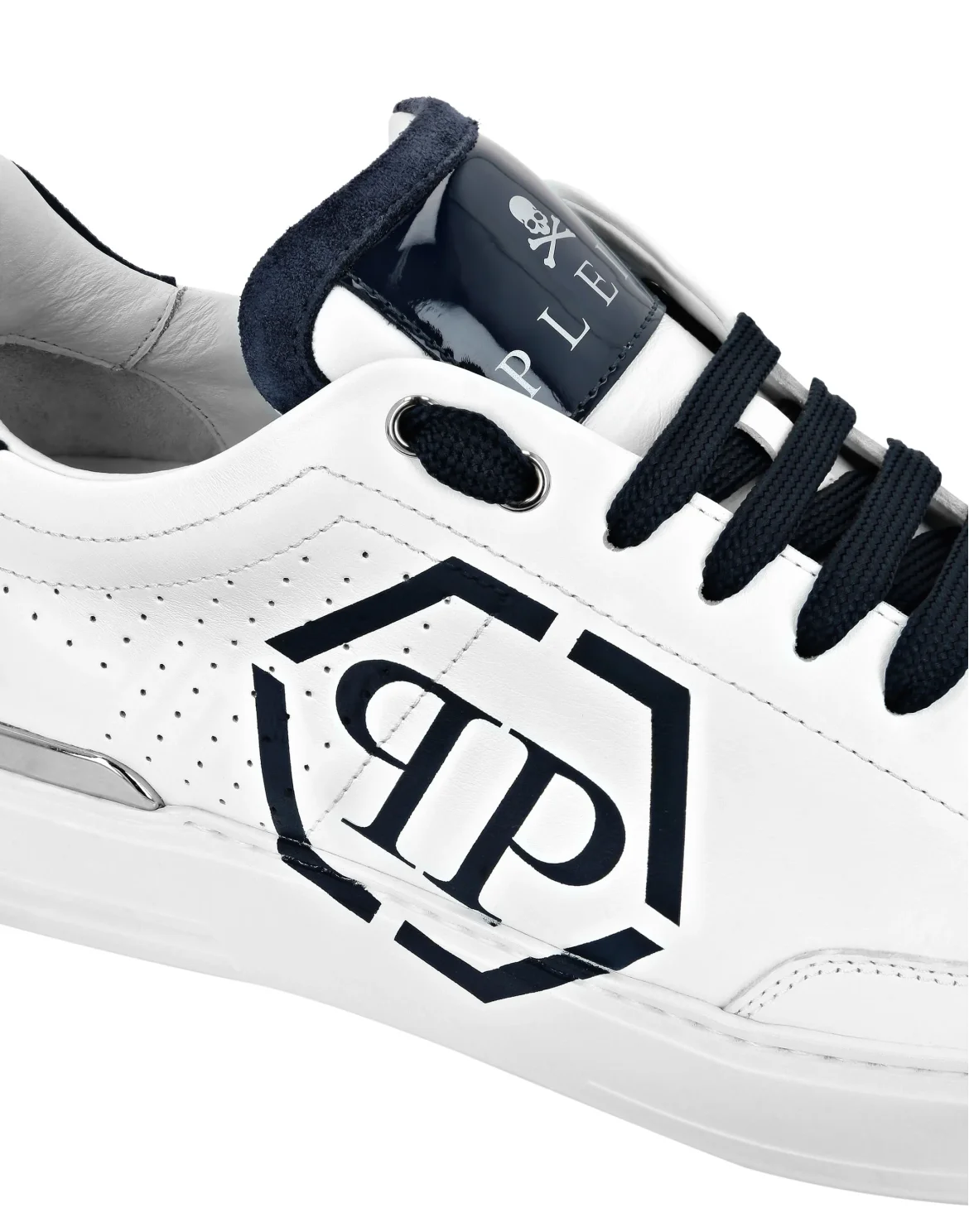 Lo-Top Leather Sneakers Hexagon, цвет: Белый