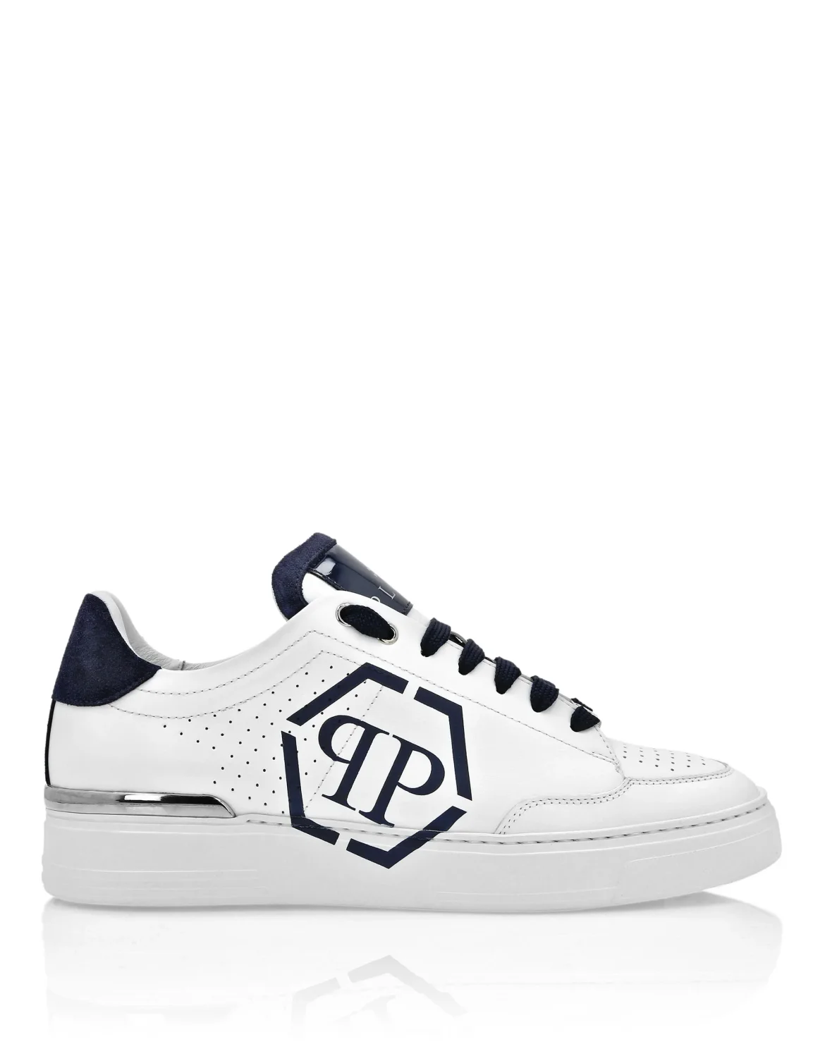 Lo-Top Leather Sneakers Hexagon, цвет: Белый