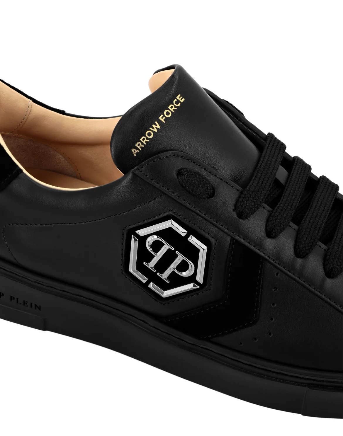 Lo-Top Leather Arrow Force Sneakers, цвет: Черный