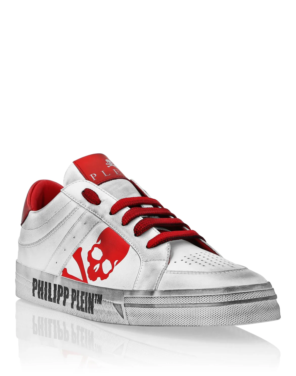 Leather Lo-Top Sneakers Retrokickz TM, цвет: Белый