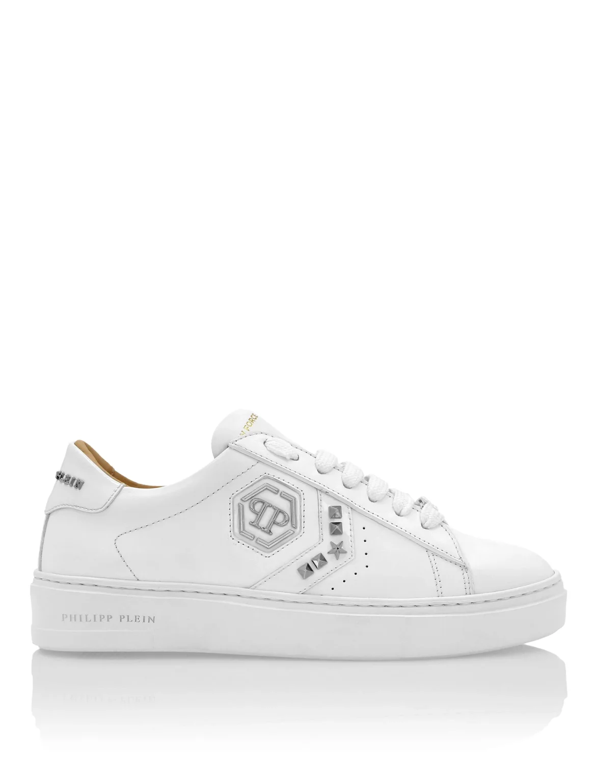 Lo-Top Leather Arrow Force Studs Sneakers, цвет: Белый