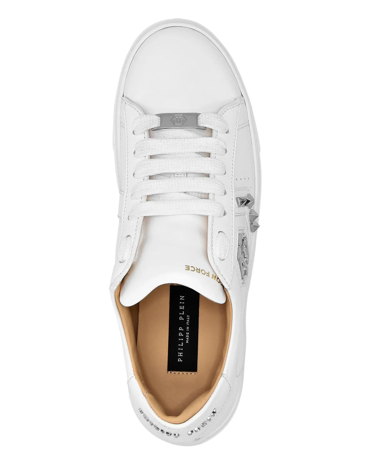 Lo-Top Leather Arrow Force Studs Sneakers, цвет: Белый